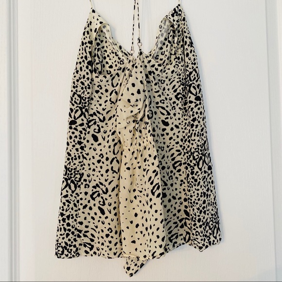 Aritzia (Central Park West) Animal Print Silk Top - Picture 2 of 5